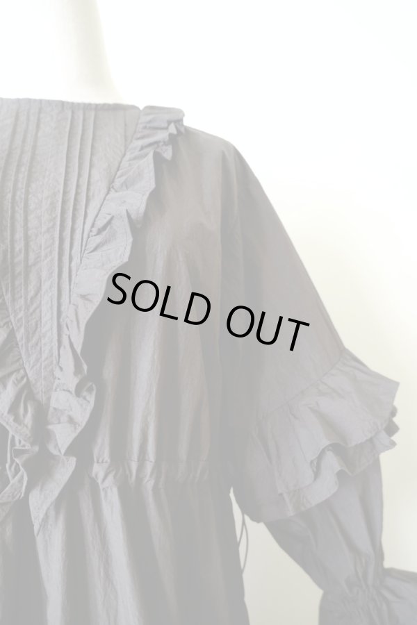 画像5: naokitomizuka (ナオキトミヅカ) Nylon ruffled dress brown (5)