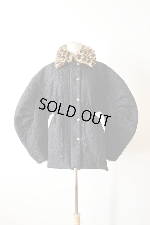 画像1: DECO depuis 1985  BOTANICAL QUILT JACKET　black (1)