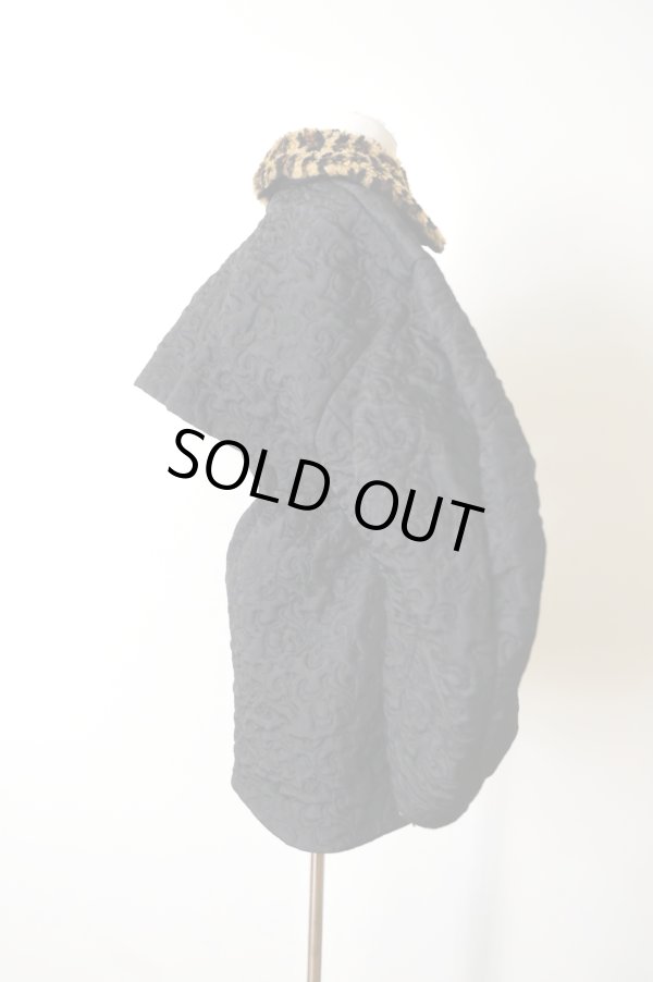 画像4: DECO depuis 1985  BOTANICAL QUILT JACKET　black (4)