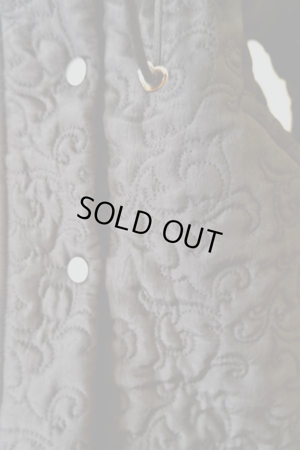 画像10: DECO depuis 1985  BOTANICAL QUILT JACKET　black (10)