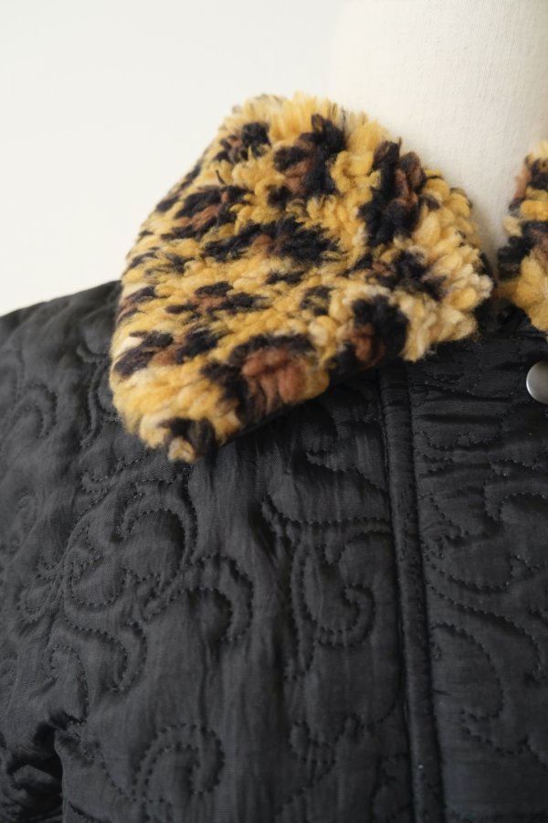 画像7: DECO depuis 1985  BOTANICAL QUILT JACKET　black (7)