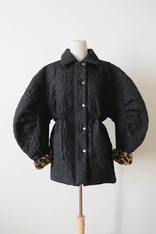 画像8: DECO depuis 1985  BOTANICAL QUILT JACKET　black (8)