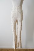 画像1: DECO depuis 1985 RIB PRINT PANTS　PURPLE FLOWER (1)