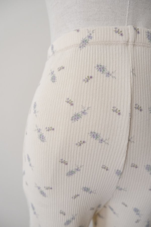 画像5: DECO depuis 1985 RIB PRINT PANTS PURPLE FLOWER (5)