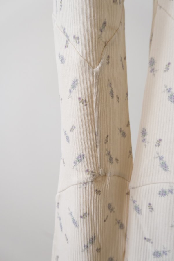 画像6: DECO depuis 1985 RIB PRINT PANTS PURPLE FLOWER (6)