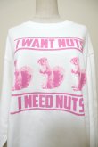 画像3: NON TOKYO PRINT SQUIRREL PULLOVER SWEAT white (3)