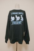 画像1: NON TOKYO PRINT SQUIRREL PULLOVER SWEAT green (1)