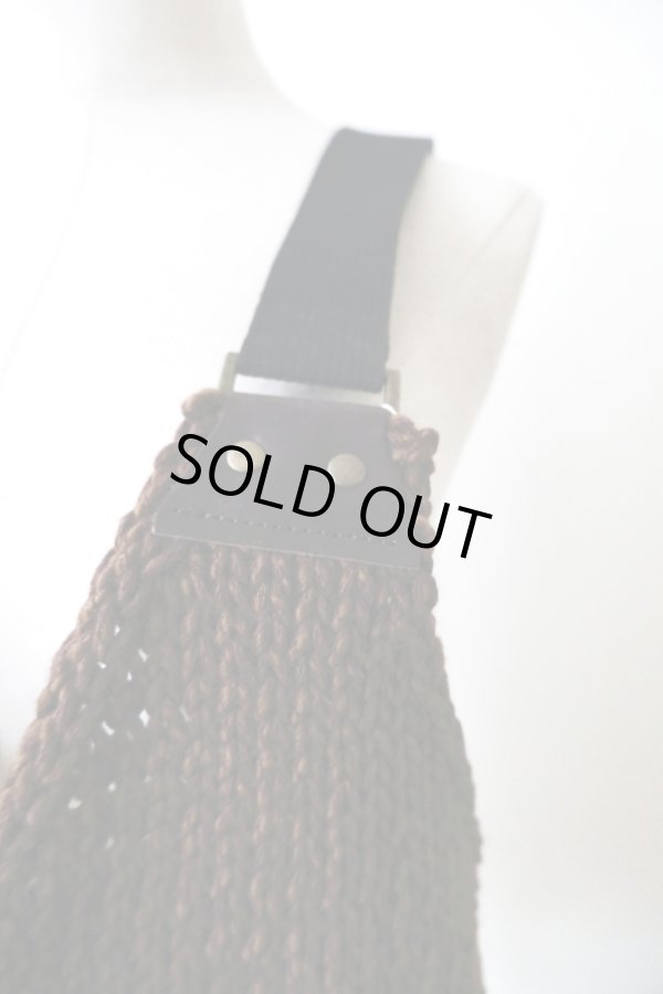 画像4: uca  hand-knit hunting vest brown (4)