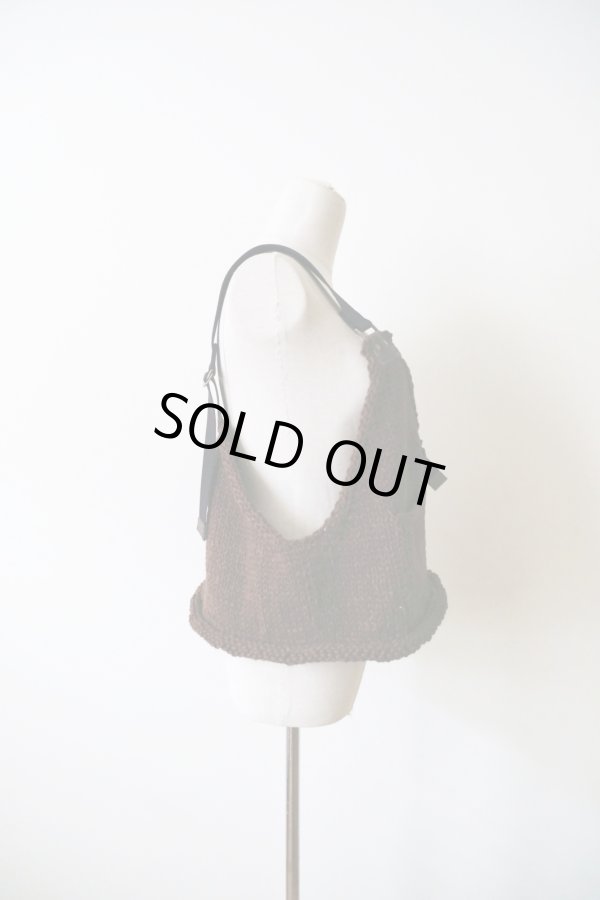 画像3: uca  hand-knit hunting vest brown (3)