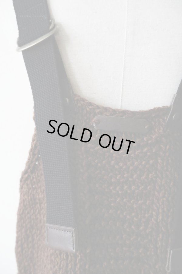 画像5: uca  hand-knit hunting vest brown (5)