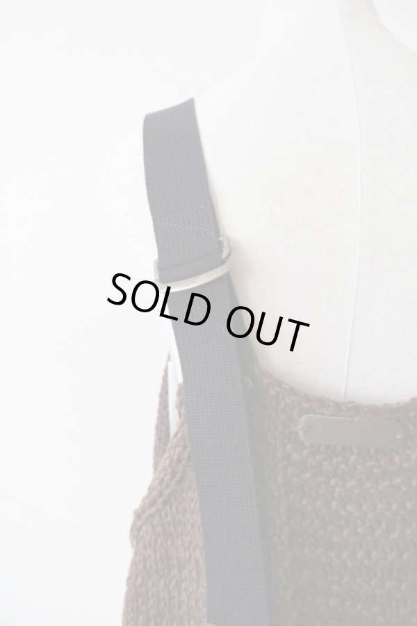 画像6: uca  hand-knit hunting vest brown (6)