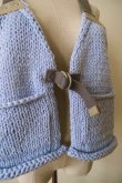 画像4: uca hand-knit hunting vest sax blue (4)