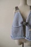 画像5: uca hand-knit hunting vest sax blue (5)