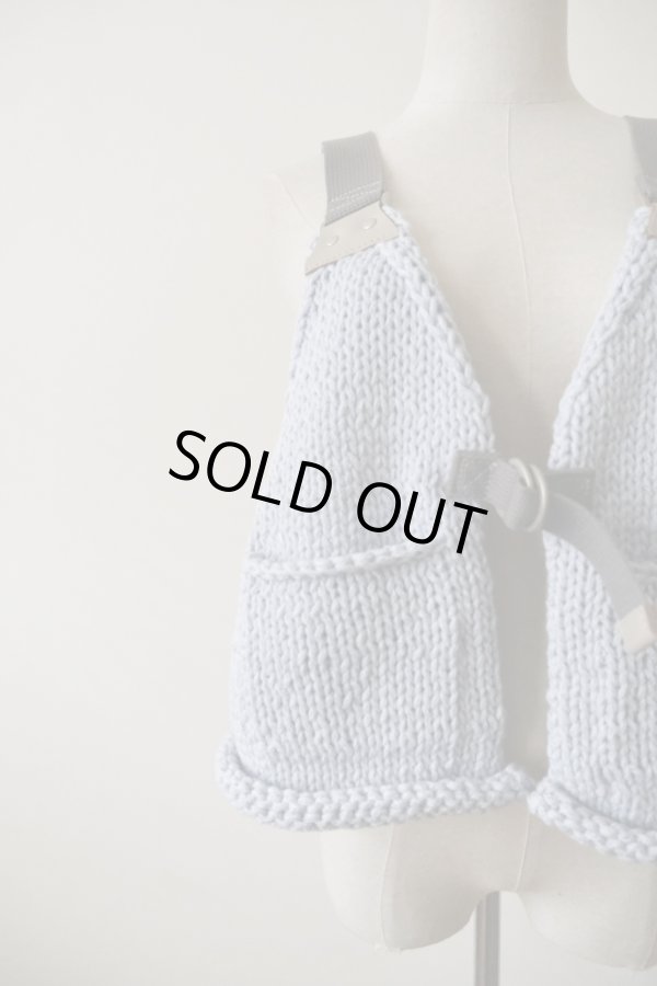 画像5: uca hand-knit hunting vest sax blue (5)