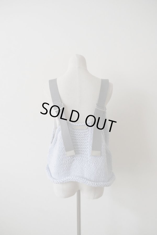 画像3: uca hand-knit hunting vest sax blue (3)