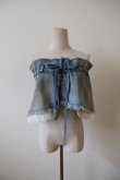 画像4: MIKIOSAKABE Mini Cut Off Denim Skirt (4)
