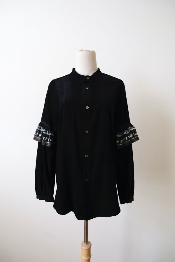 画像1: LOKITHO (ロキト）narrow emb shirt (1)