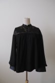 画像1: LOKITHO (ロキト) cord emb. yoke top black (1)