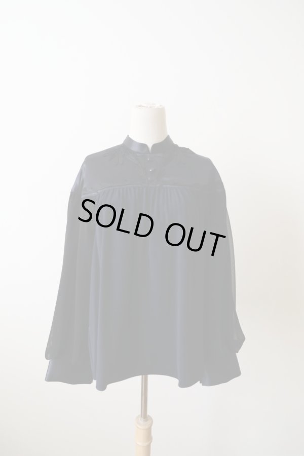 画像1: LOKITHO (ロキト) cord emb. yoke top navy (1)