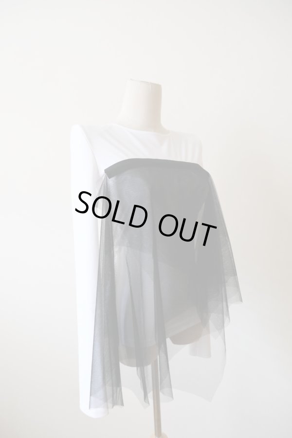 画像2: YUUNA ICHIKAWA  Drape Scarf Shoulder Pad Tops (2)