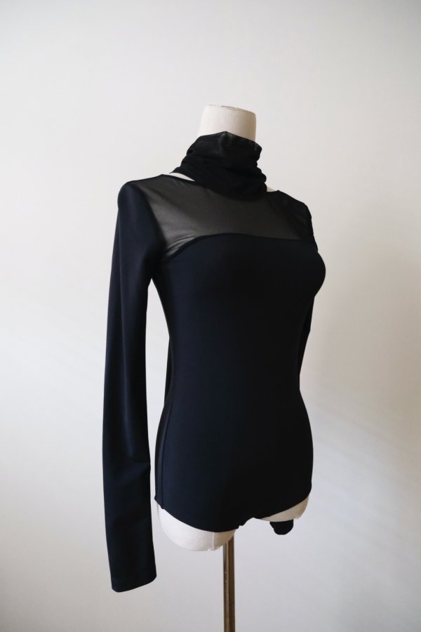 画像2: YUUNA ICHIKAWA  Drape Scarf Shoulder Pad Tops (2)