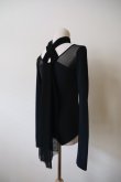 画像5: YUUNA ICHIKAWA  Drape Scarf Shoulder Pad Tops (5)