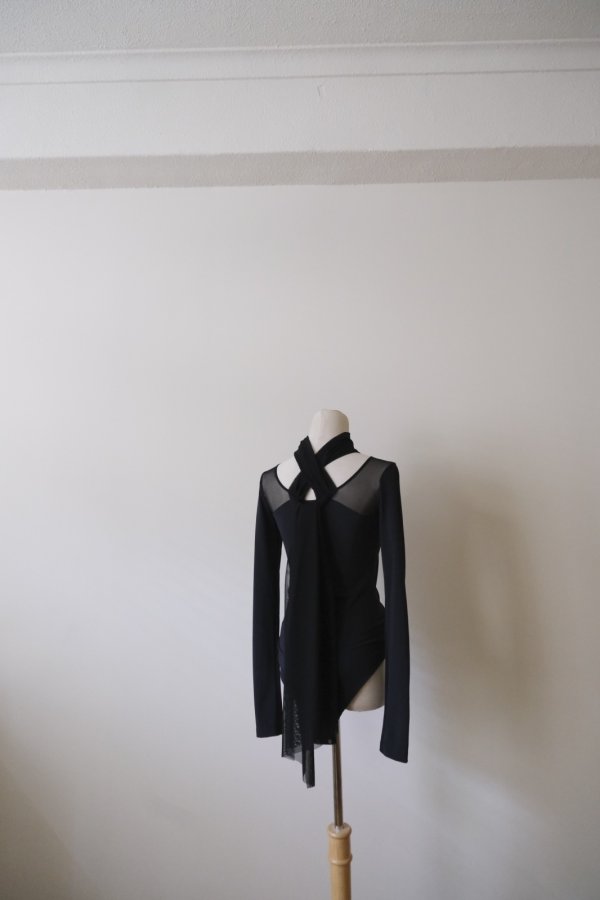 画像8: YUUNA ICHIKAWA  Drape Scarf Shoulder Pad Tops (8)