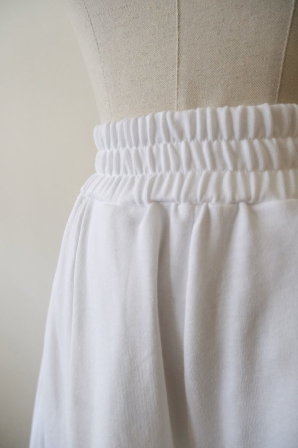 画像5: YUUNA ICHIKAWA  Sweat knees tuck pants  white (5)