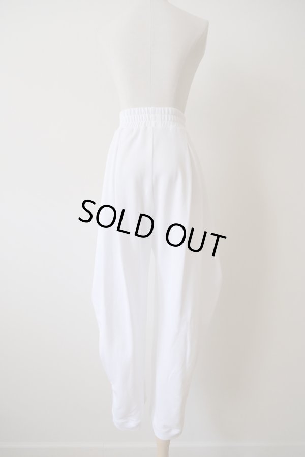 画像3: YUUNA ICHIKAWA  Sweat knees tuck pants  white (3)