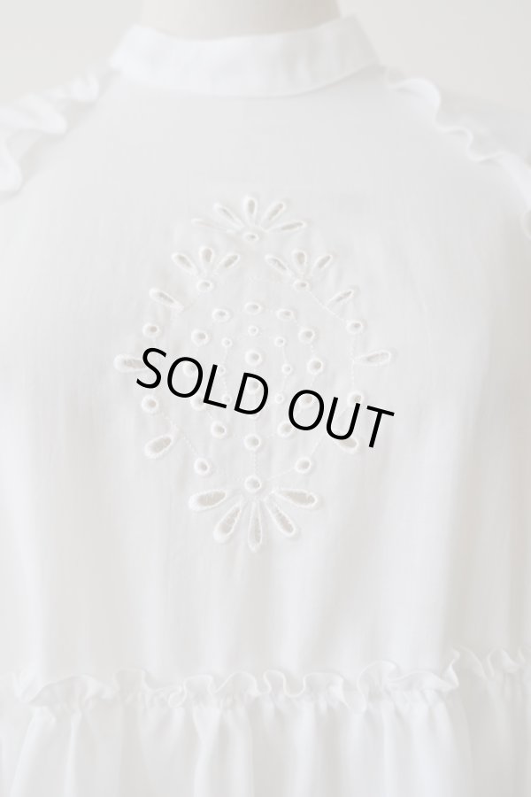 画像7: YuumiAria（ユウミアリア）EMBROIDARY SHIRT white (7)