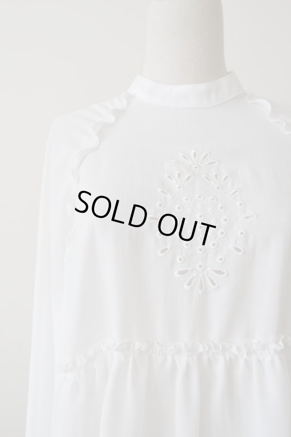 画像6: YuumiAria（ユウミアリア）EMBROIDARY SHIRT white (6)