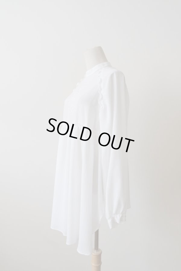 画像2: YuumiAria（ユウミアリア）EMBROIDARY SHIRT white (2)