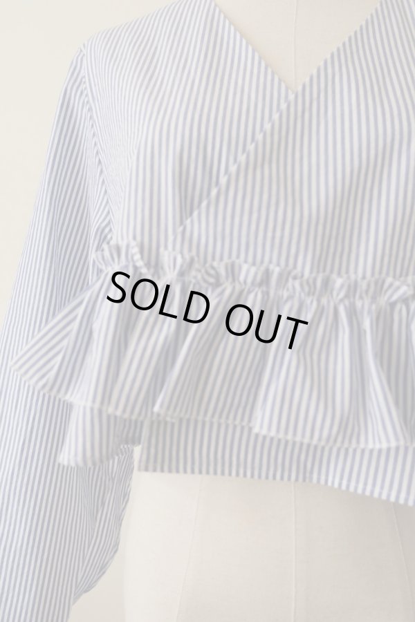 画像2: YuumiAria（ユウミアリア）stripe shirts cardigan (2)