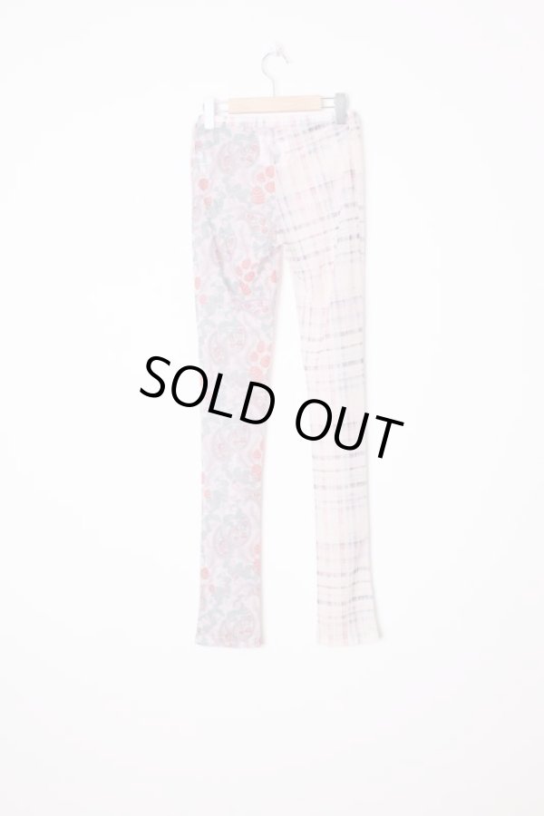 画像2: bedsidadrama(ベッドサイドドラマ) tropical mix leggings white (2)