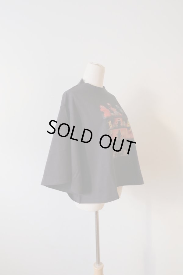 画像2: bedsidedrama Strange Altar Flare Tee used black (2)