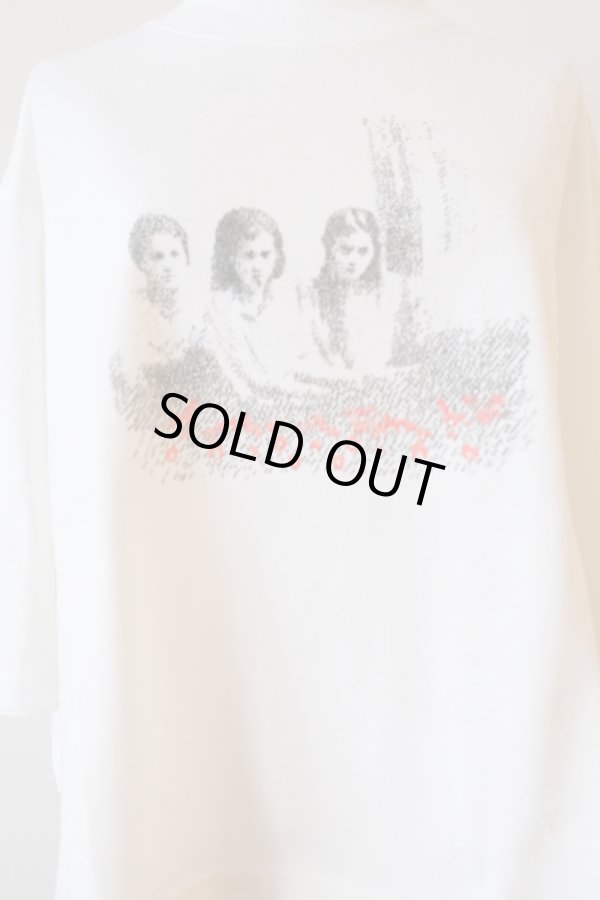 画像3: bedsidedrama Sisters Flare Tee WHITE (3)