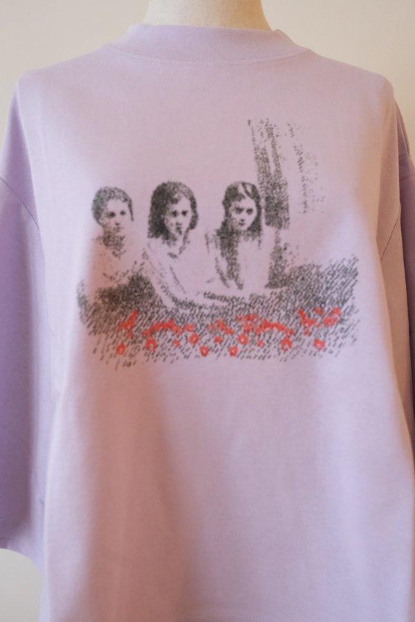 画像4: bedsidedrama Sisters Flare Tee LAVENDER (4)