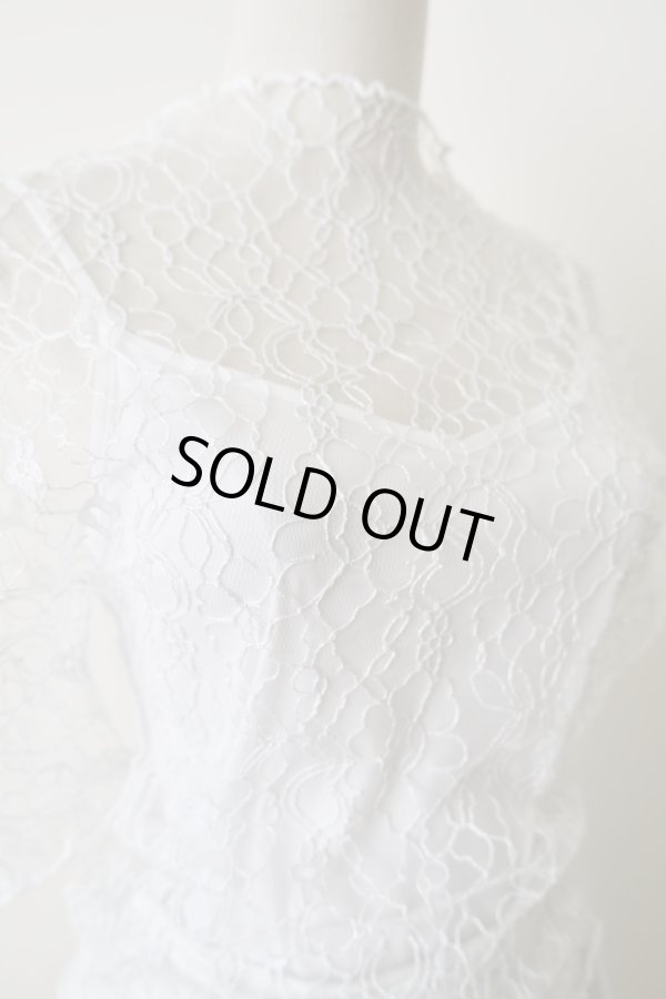 画像2: DECO depuis 1985 SPARKLE LACE UNEUNE white (2)