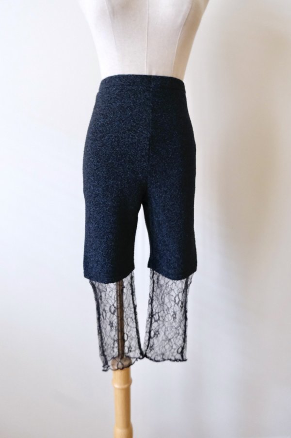 画像1: DECO depuis 1985  LAME × LINE CODE LACE SHORTS (1)