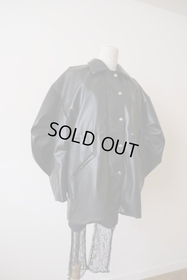 画像6: DECO depuis 1985  FAKE LEATHER OPEN JACKET (6)