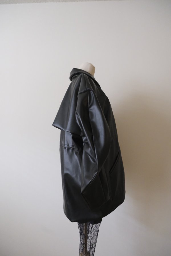 画像7: DECO depuis 1985  FAKE LEATHER OPEN JACKET (7)