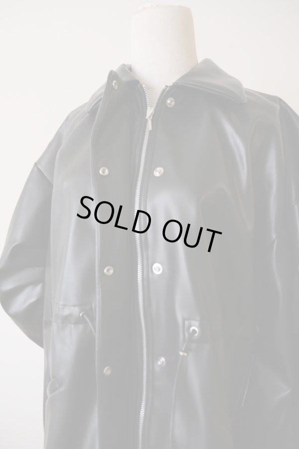 画像9: DECO depuis 1985  FAKE LEATHER OPEN JACKET (9)