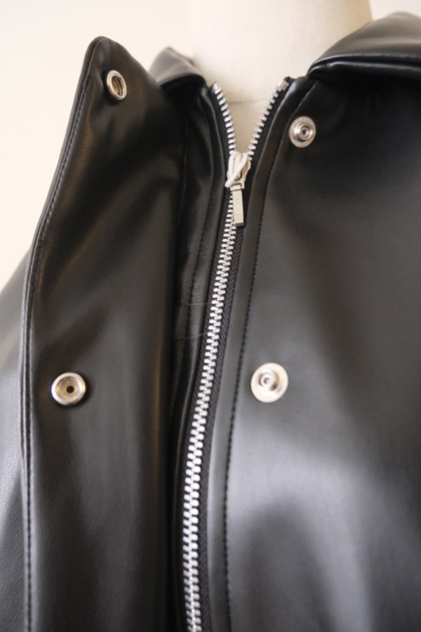 画像10: DECO depuis 1985  FAKE LEATHER OPEN JACKET (10)