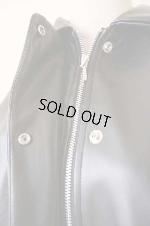 画像10: DECO depuis 1985  FAKE LEATHER OPEN JACKET (10)