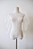 画像1: DECO depuis 1985  LINE CODE LACE UNE TOPS white (1)