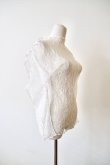 画像2: DECO depuis 1985  LINE CODE LACE UNE TOPS white (2)