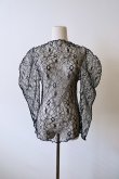 画像1: DECO depuis 1985  LINE CODE LACE UNE TOPS black (1)