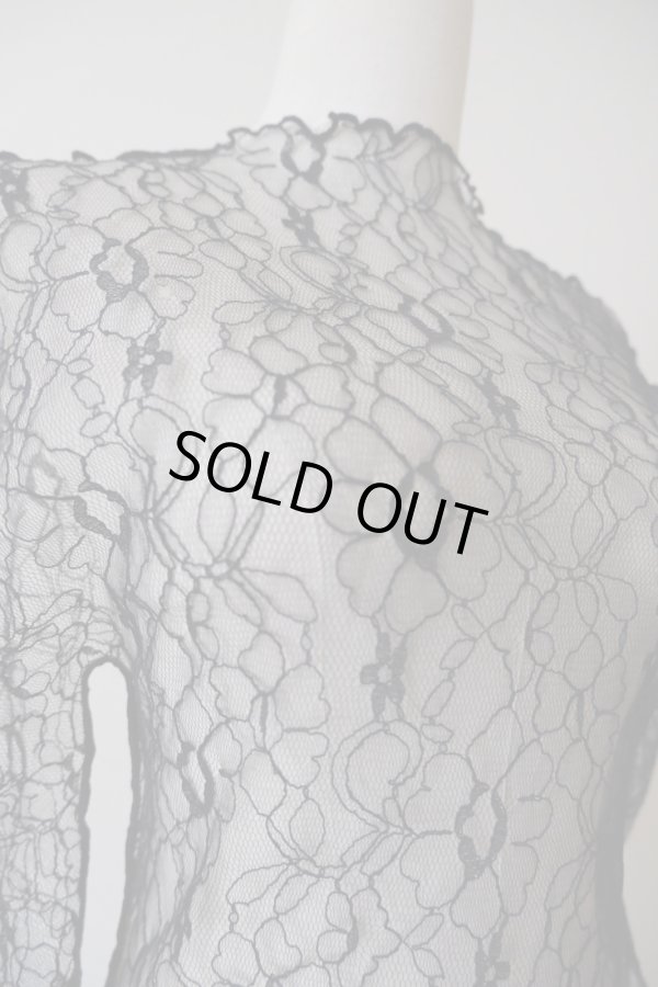 画像5: DECO depuis 1985  LINE CODE LACE UNE TOPS black (5)