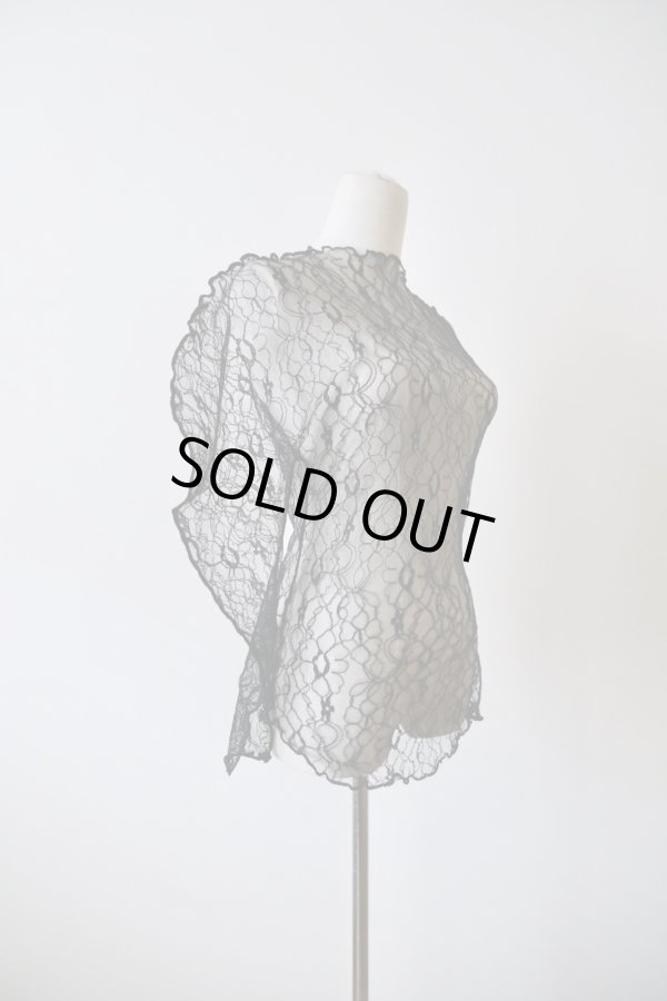 画像2: DECO depuis 1985  LINE CODE LACE UNE TOPS black (2)