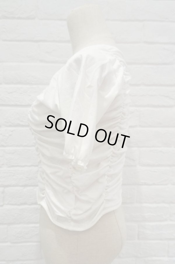 画像2: youmolaugh ユーモラフ　シャーリングトップ white (2)